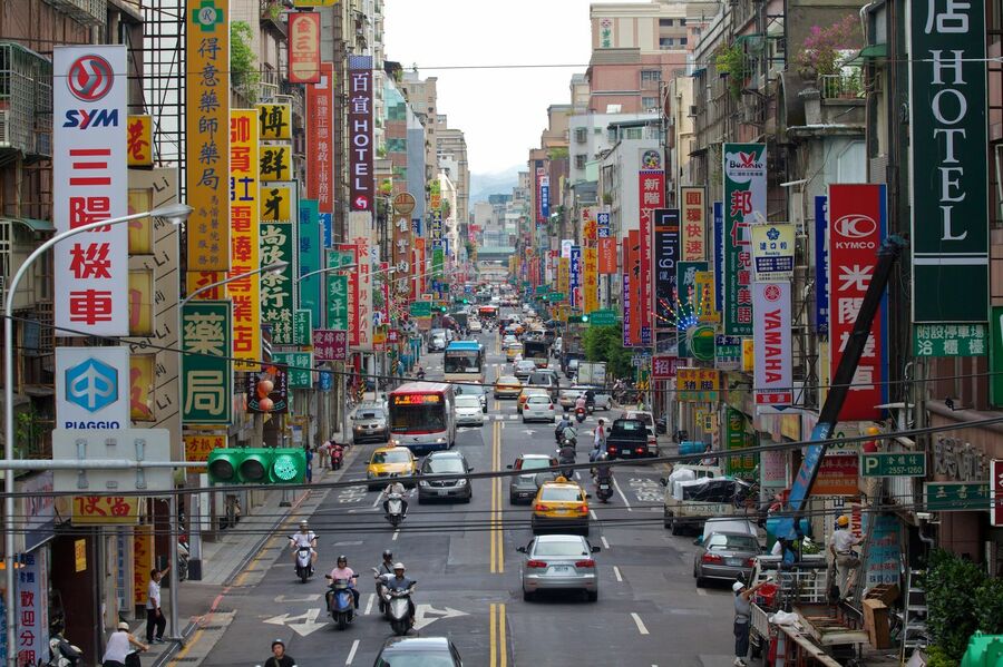 Taipei's Busy Streets