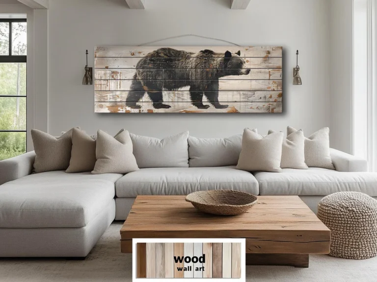 Bringing Wilderness Home: The Natural Charm of Rustic Bear Wall Art