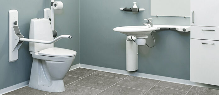 Swing-washbasin-in-bathroom_background Handicap Bathroom Sink